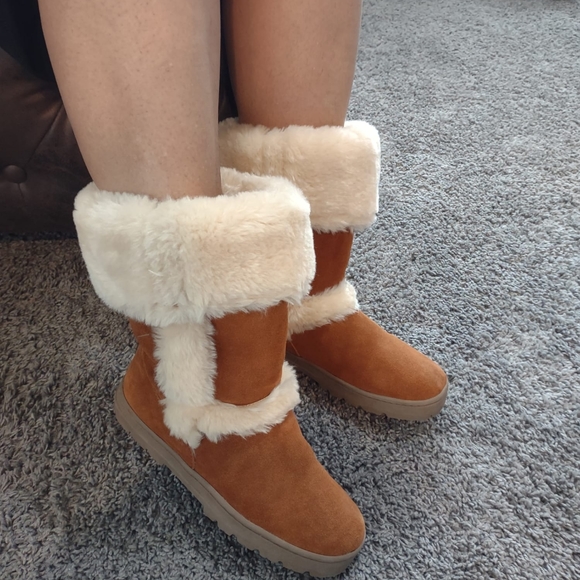 Style & Co Witty Winter Suede Boots NWOT - Picture 1 of 12
